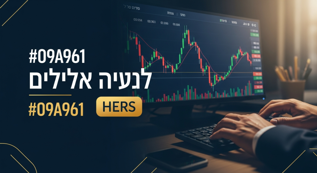 מסך מסחר מקצועי עם גרפים נדנודים, ידיים על מקלדת, מסחר יומי באופציות Call Put על מדד ת״א 35, תאורה זהובה וטוניות כחול עמוק.